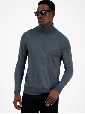 Alfani Men's Alfani Men's Merino Wool-Blend Turtleneck Sweater, SIZE XXL